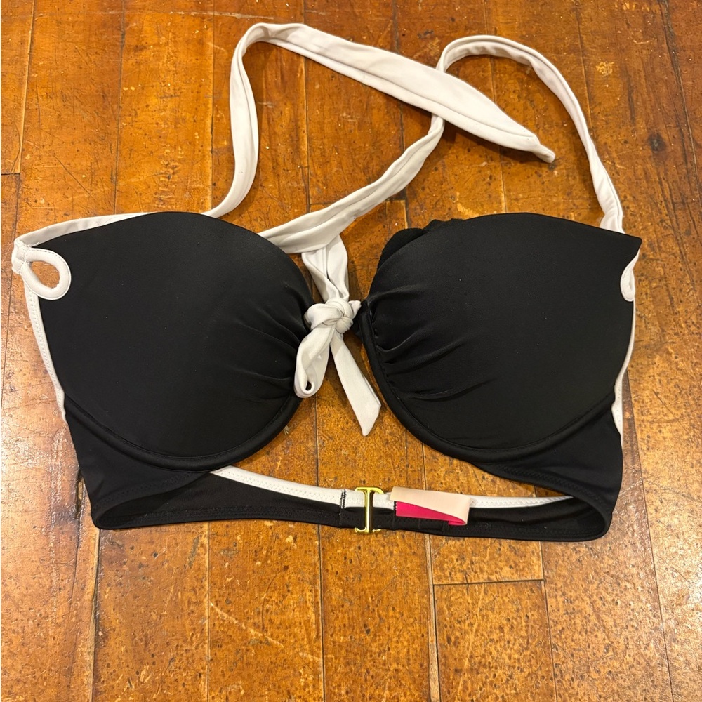 Victoria's Secret Bombshell Black and White Bikini Top
